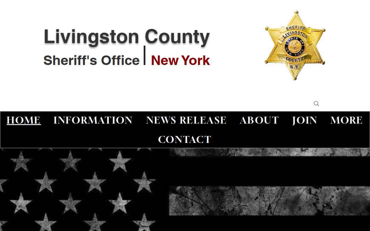 Livingston County Sheriff official navigation and booking-record source paths